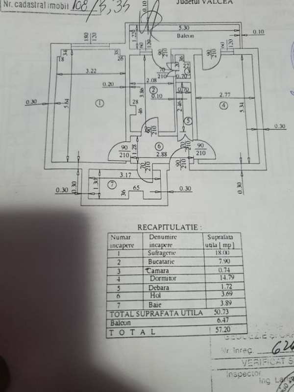Apartament  2 camere Ostroveni str Luceafărului dispobinil imediat