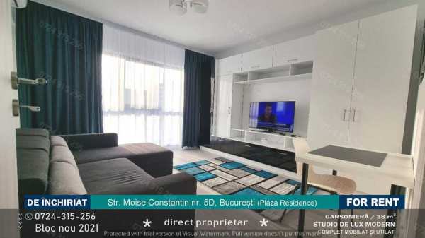 Inchiriere Garsoniera Plaza Residence Exigent | Faza 4 |  Lujerului