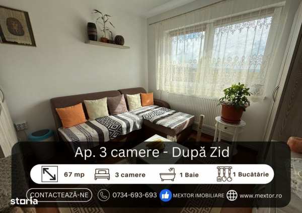 Apartament 3 camere, aproape de centru