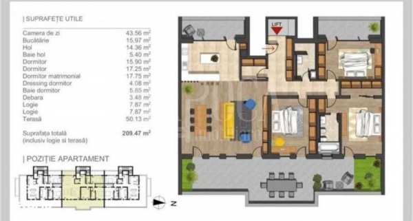 Apartament 4 camere de vanzare in Buna Ziua, Cluj Napoca
