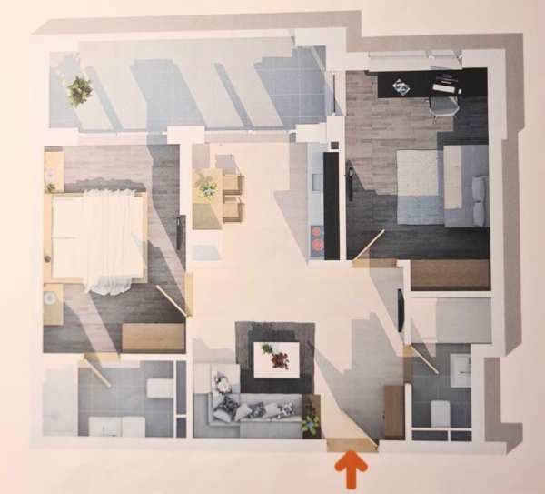 Apartament 3 camere de inchiriat