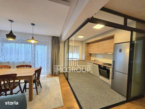 Apartament modern 3 cam de inchiriat 72 mp, 2 bai, 2 parcari - zona Eu