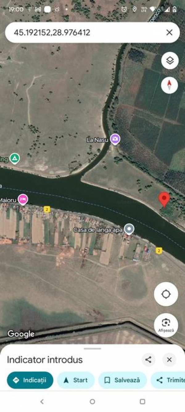 Teren 1000mp pe malul Sulina