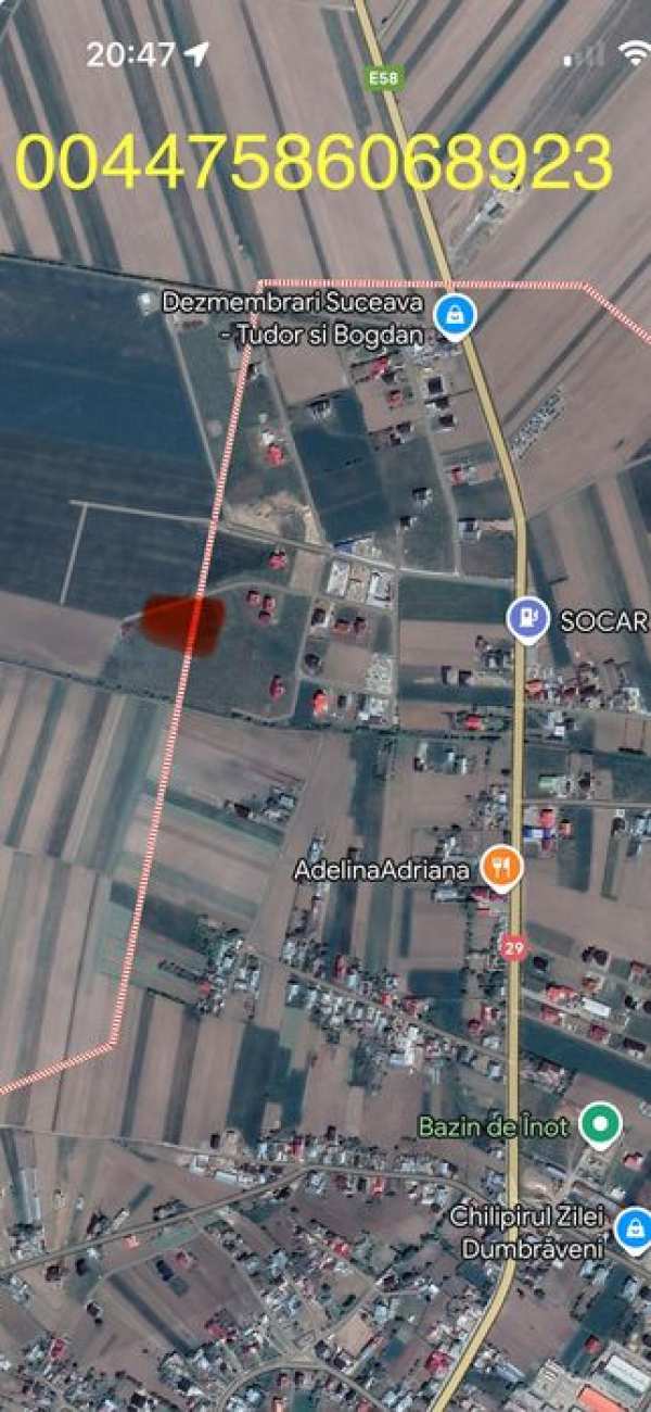 Teren de vânzare Dumbrăveni Suceava
