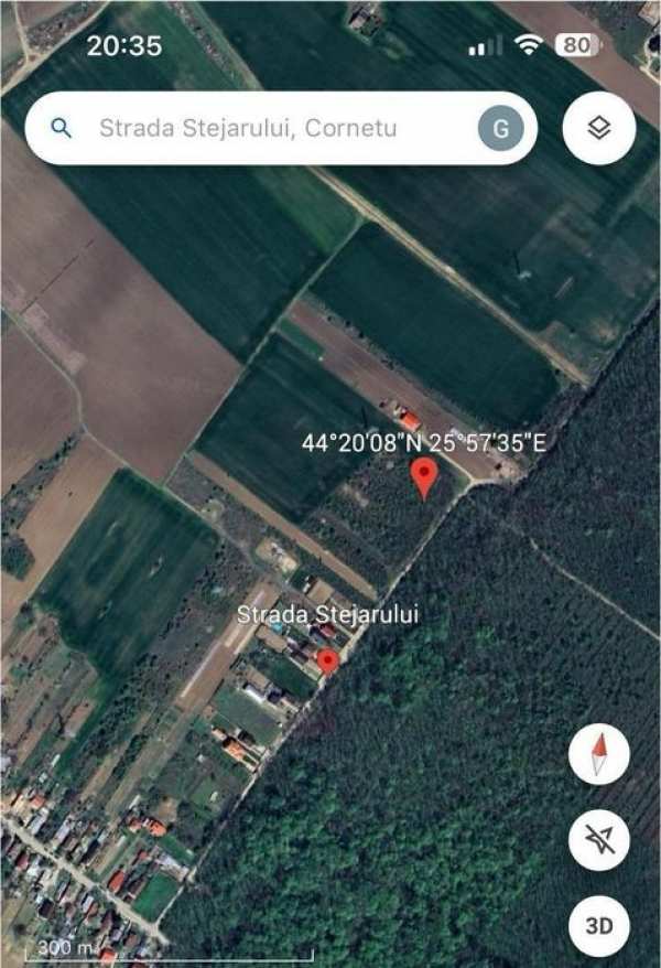 Teren extravilan 25 euro mp