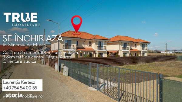 Casă cu 3 camere 100m² utili +330m² teren, Sâncraiu de Mureș!