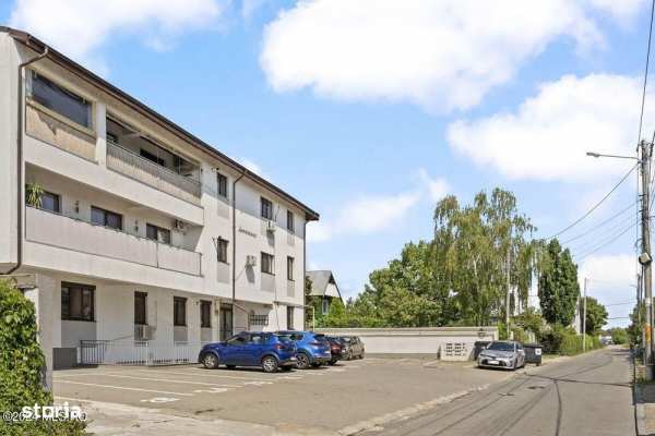 Balotești - Therme, 2 camere, parter, bloc 2017, curte, gazon, parcare