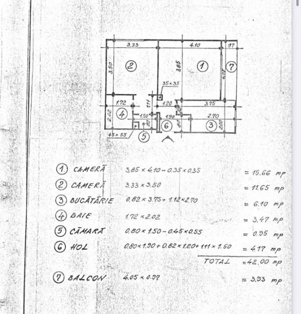 Proprietar apartament 2 camere etaj 2 Arenei bloc turn