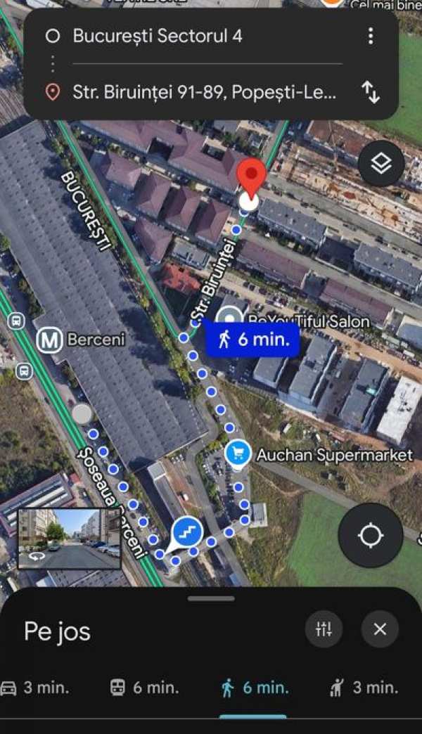 Închiriez studio nou. 6 min metrou Berceni