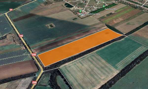 Teren Agricol Cu Front Stradal Deta 9,50 HA