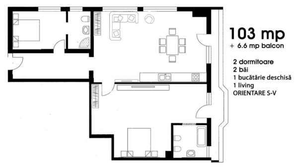Apartament NOU cu 3 camere