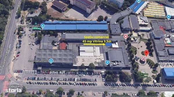 Spatiu comercial - 45 mp Piata Astra - Galerii Kronstand - Orizont