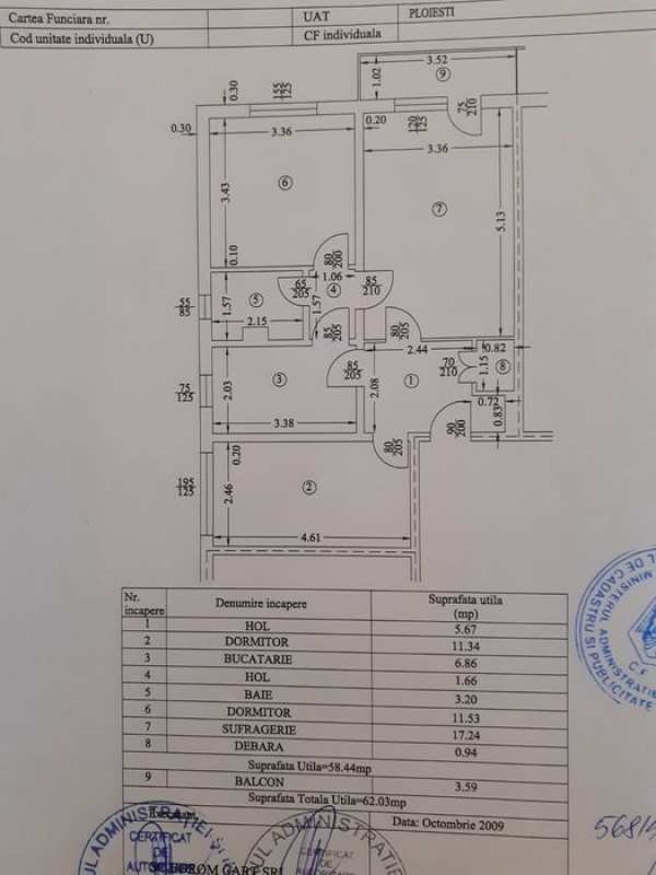 Apartament 3 camere,Nord,Rapsodiei