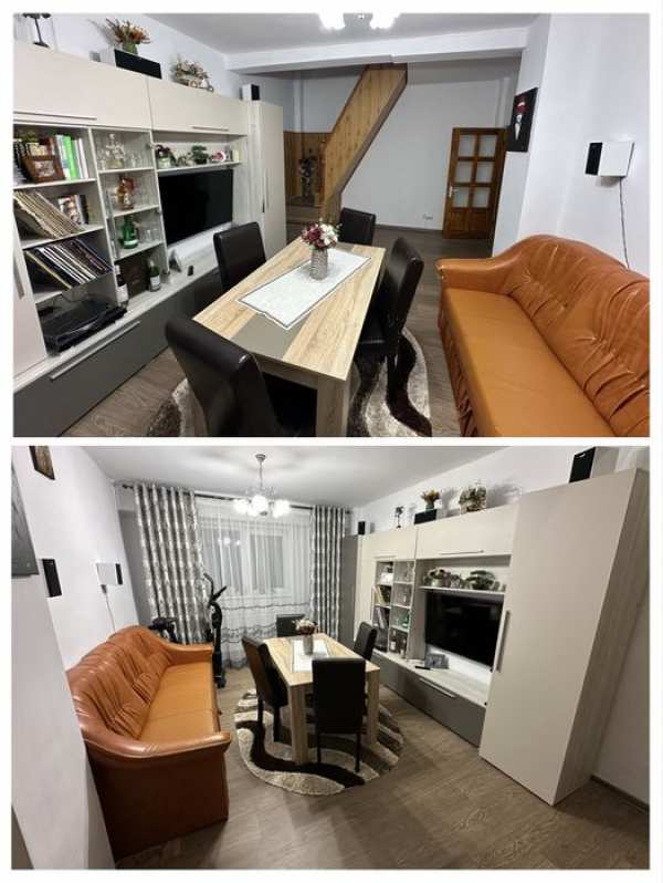 Apartament mobilat cu 4 camere cu scara interioara la etajele 2 si 3
