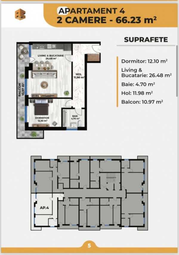 Vand apartament 2 camere Calea Severinului