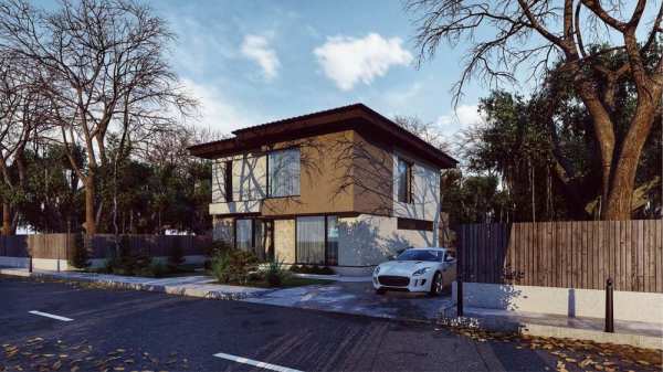 Casa la rosu + teren 440 mp Ciprian Porumbescu otopeni