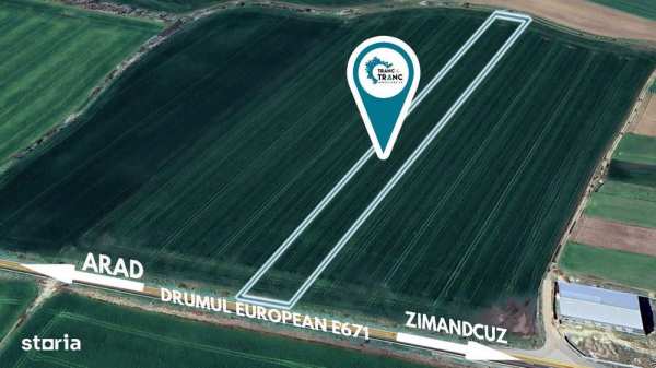 Teren agricol cu front stradal de 25 ml la E671 in Zimandcuz