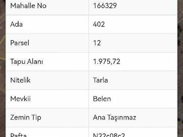 Bi̇lgi̇n emlaktan çameli̇ cumaalani mahallesi̇nde satilik arsa