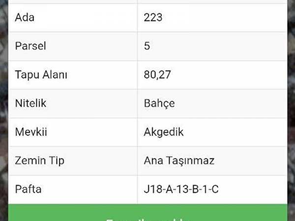 Burhani̇ye kurucaoluk resmi̇ yola cephe kelepi̇r bahçe
