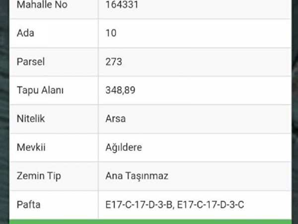 Sahibinde i̇marlı satılık arsa