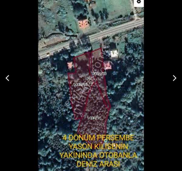 Satilik arsa perşembe'de son ki̇li̇sesi̇ yani oradu