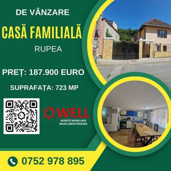 De vânzare casă familială în Rupea.