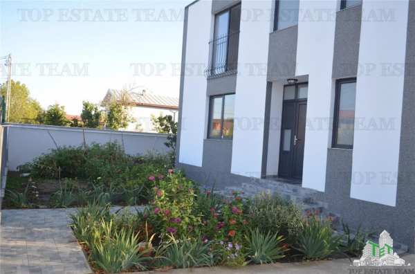Vila individuala cu 5 camere,  2 terase, 4 locuri de parcare,350mp teren imprejmuit si toate utilitatile in cornetu, ilfov