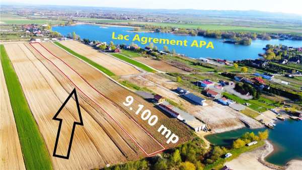 Teren intravilan de 9.100 mp, o oază de liniște la coada lacului apa | resedinta - pensiune - agrement