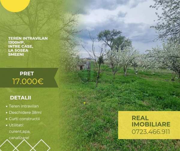 Teren intravilan pentru constructie casa !