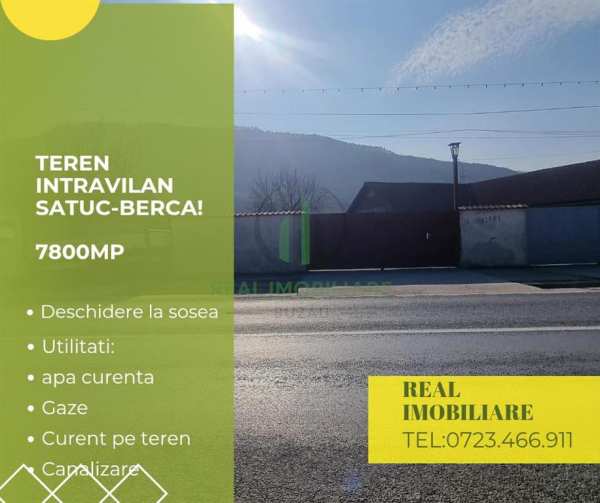Teren + casa zona satuc berca la sosea!