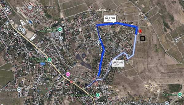 Bucium str teascului lot 500mp intravilan  utilitati aproape