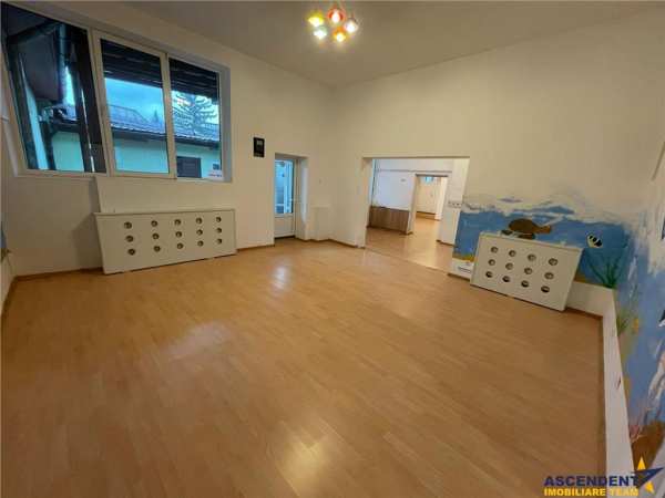 Spatiu comercial cu facilitati: locuri parcare in curte, mai multe intrari, terasa etc.
