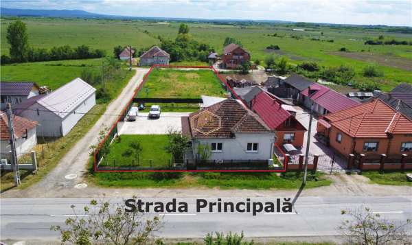 Casa cu teren generos si deschidere la 3 strazi | 10 minute de satu mare