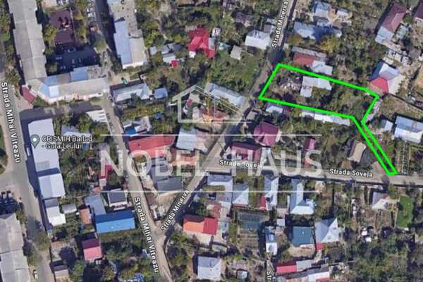 Teren 1070 mp si casa demolabila, in barlad, zona gara, str. minerva