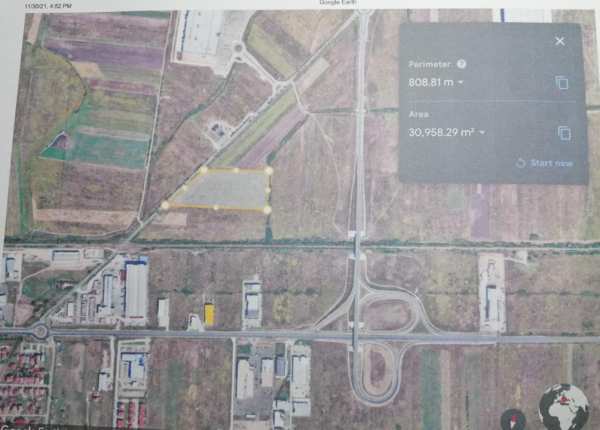 Teren intravilan constructii ediliatre  p+3e  pot 55% ghiroda-aeroport