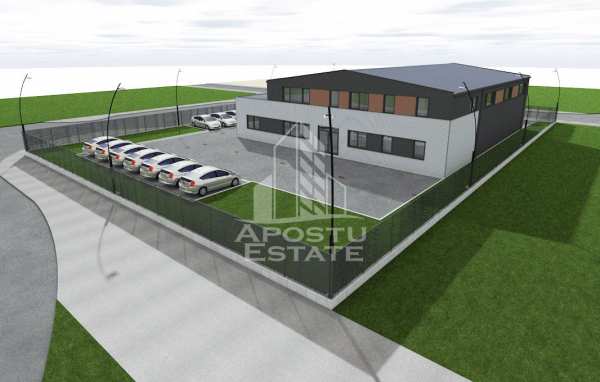 Hala noua 598 mp construiti de inchiriat cu birouri dn 6